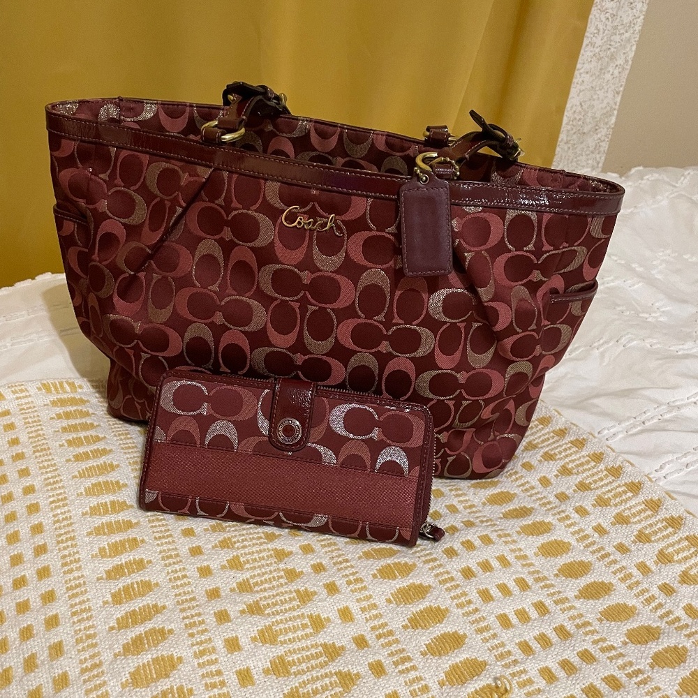 Authentic Coach Purse and wallet set
